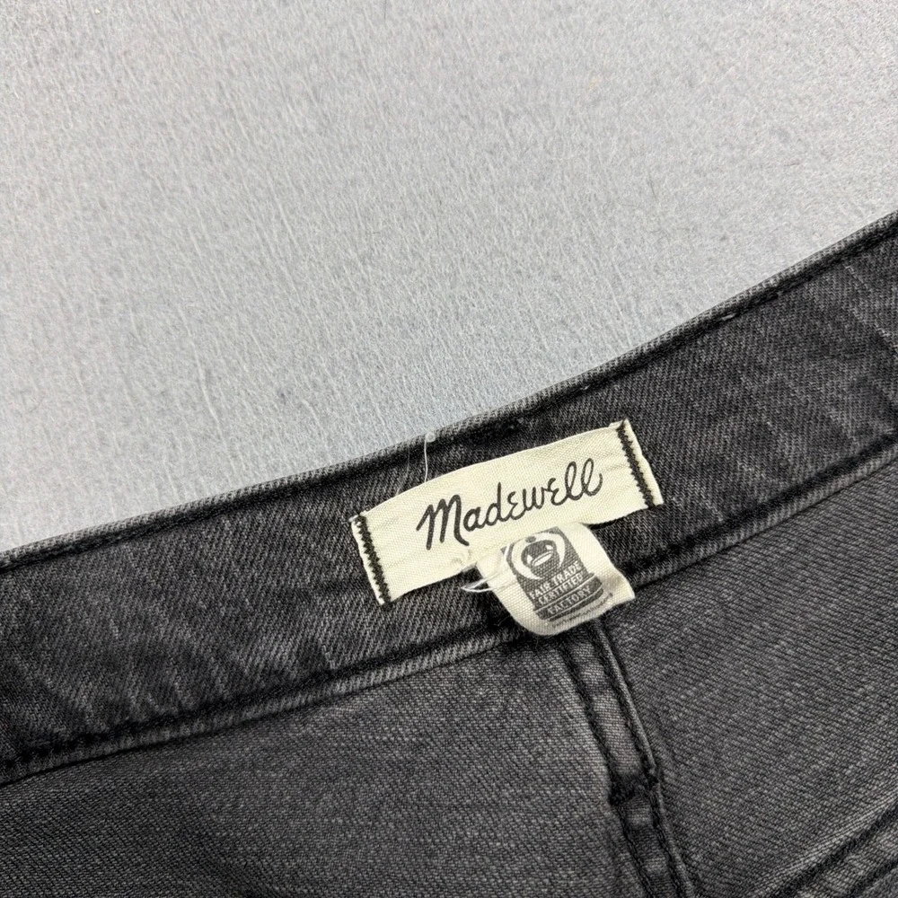 Madewell The Perfect Vintage Jean Women 30 High‎ Rise Tapered Black Minimalist